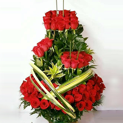 "Grand Arrangement with Roses - Click here to View more details about this Product